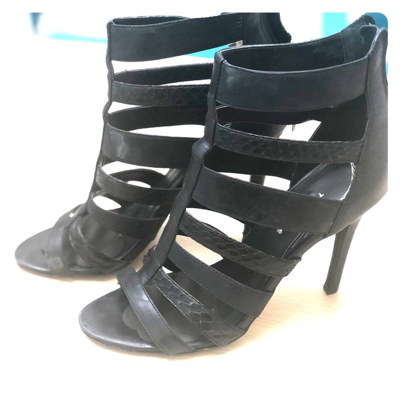 Trouvé Cages Black Heels size 8 - Picture 1 of 4
